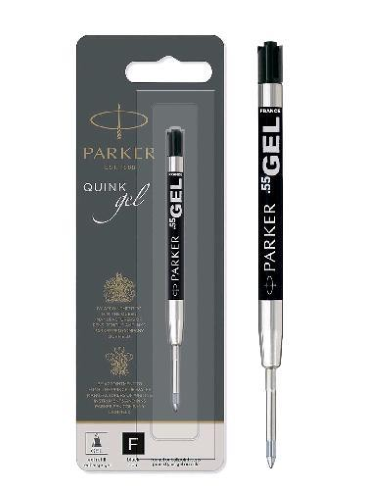 PARKER QUINK RICARICA PENNA A SFERA PUNTA 0.5 mm INCHIIOSTRO GEL NERO